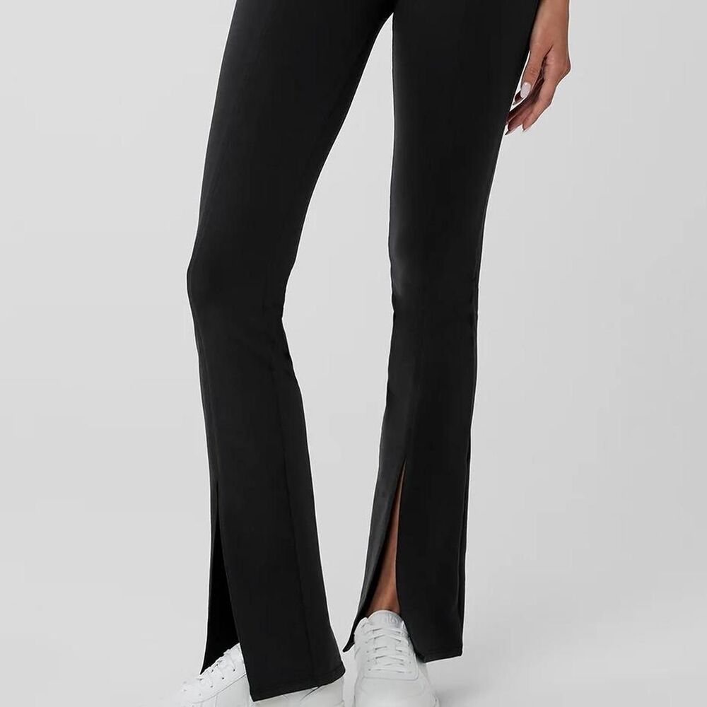Alo-yoga Women's Black and Grey Leggings